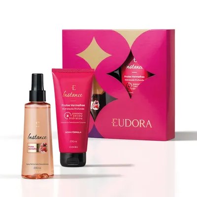 Kit Presente Eudora Instance Frutas Vermelha